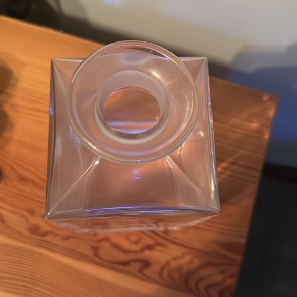 Tiffany & Co. crystal glass vase decanter square clear made in Italy ** - Picture 5 of 9